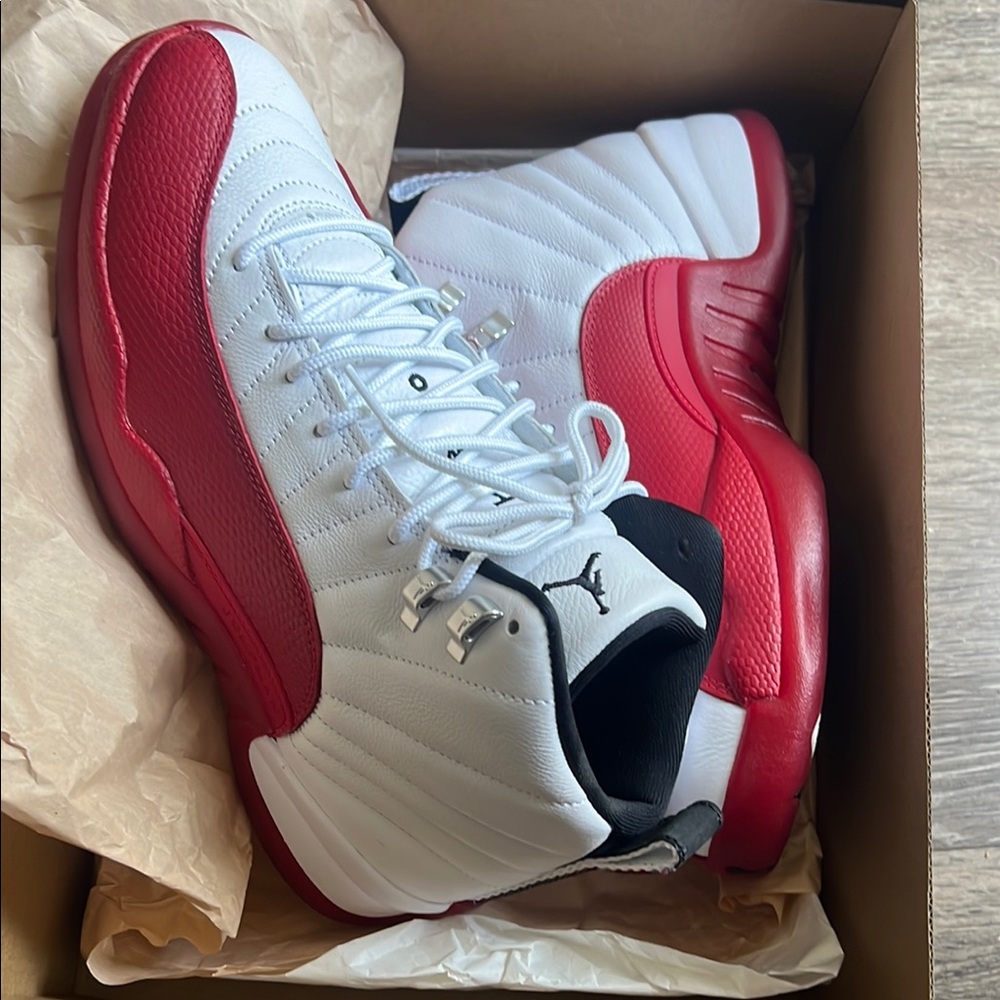 Jordan Men's Shoes in Red and White